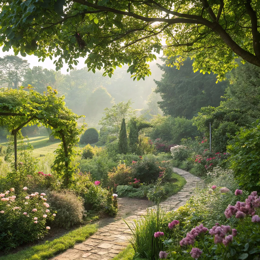 Beautiful Eco Garden with lush greenery